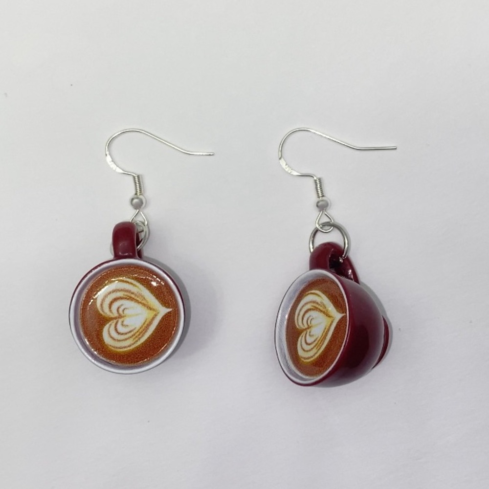 Brown Coffee Cup Earrings ☕️🤎
